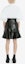 Shop (Women) Alexander McQueen FW21 Leather Ruffle Mini Skirt Black 668445-Q5AGK-1000