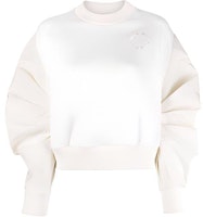 (Women) Alexander McQueen FW21 Logo Embroidered Pullover Sweatshirt White 665087-QLABG-0924 (Women) Alexander McQueen FW21 Logo Embroidered Pullover Sweatshirt White 665087-QLABG-0924