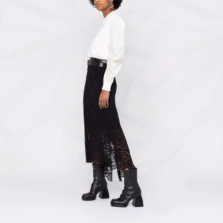 Purchase (Women) Alexander McQueen FW21 Logo Embroidered Pullover Sweatshirt White 665087-QLABG-0924