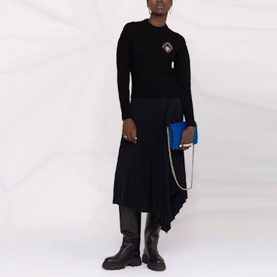 (W) Alexander McQueen FW21 Love Birds Baju Sulam Hitam. 667759-Q1AU7-1095 Lookbook (W) Alexander McQueen FW21 Love Birds Baju Sulam Hitam. 667759-Q1AU7-1095