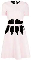 (Women) Alexander McQueen FW21 Pink Logo A-Line Short Sleeve Dress. 650284-Q1ASI-5061 (Women) Alexander McQueen FW21 Pink Logo A-Line Short Sleeve Dress. 650284-Q1ASI-5061