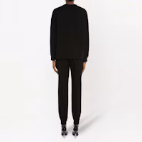 Shop (W) Alexander McQueen FW21亮片刺繡標誌黑色套頭衫 668496-QZADS-0507