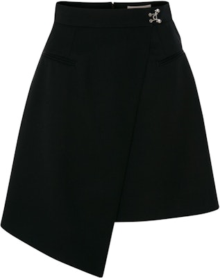 (Women) Alexander McQueen FW22 Black High-Waisted Asymmetric Hem Mini Skirt 710515-QJAAC-1000 Order (Women) Alexander McQueen FW22 Black High-Waisted Asymmetric Hem Mini Skirt 710515-QJAAC-1000