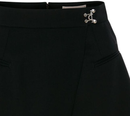 (Women) Alexander McQueen FW22 Black High-Waisted Asymmetric Hem Mini Skirt 710515-QJAAC-1000 Sizing (Women) Alexander McQueen FW22 Black High-Waisted Asymmetric Hem Mini Skirt 710515-QJAAC-1000