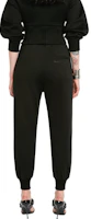 Shop (W) Alexander McQueen FW22 黑色拉鍊細節慢跑褲 718851QLABG-1000