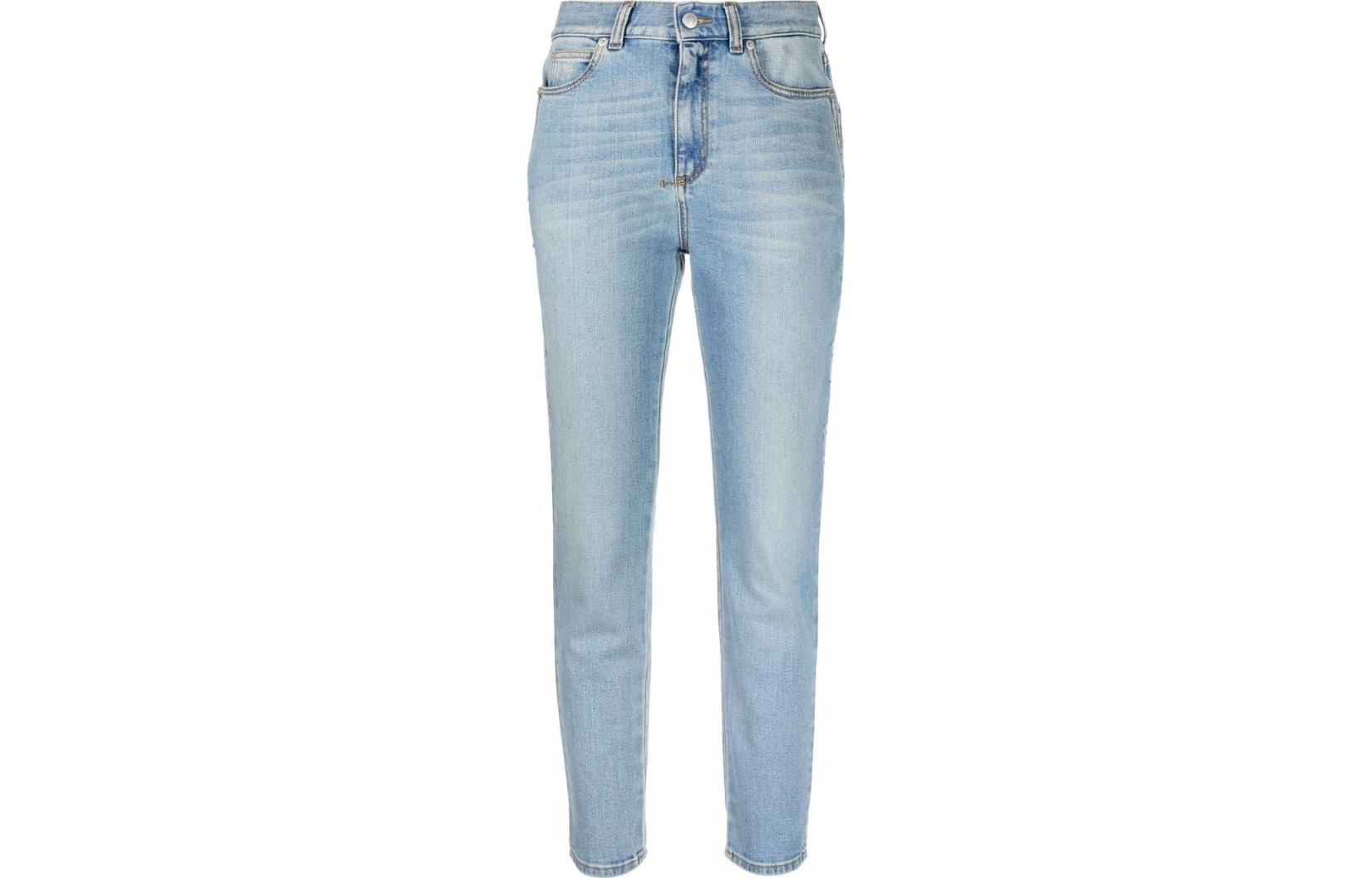 Order (W) Alexander McQueen FW22 高腰修身藍色長牛仔褲 687478-QMABS-4119