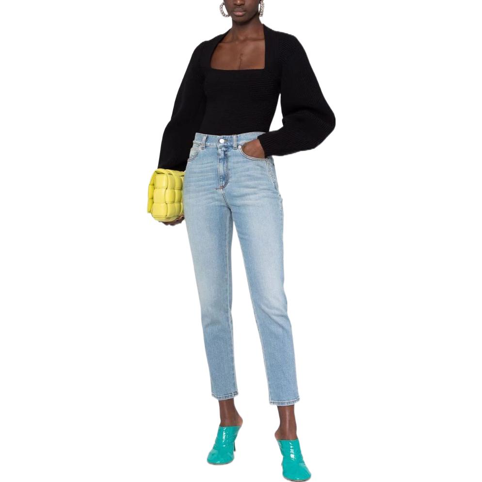 Lookbook (W) Alexander McQueen FW22 高腰修身藍色長牛仔褲 687478-QMABS-4119