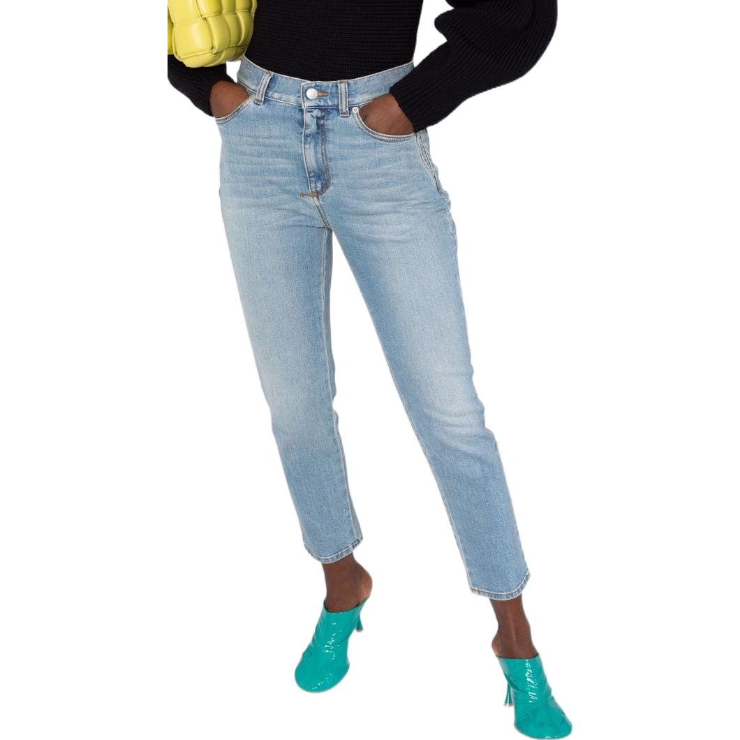 Details for (W) Alexander McQueen FW22 高腰修身藍色長牛仔褲 687478-QMABS-4119