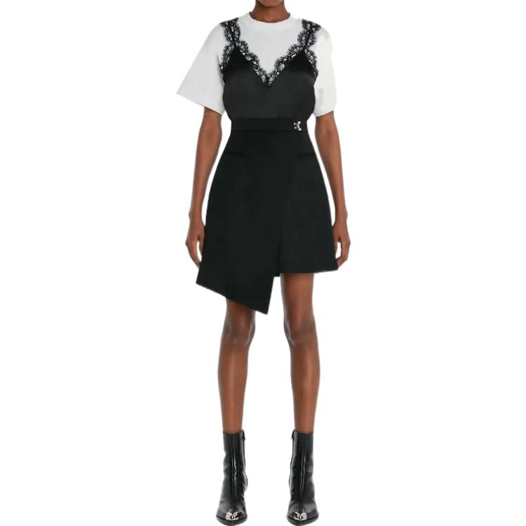 (Women) Alexander McQueen FW22  Layered Lace Trim Colorblock T-Shirt White 707096-QLAB7-0909 圖 3