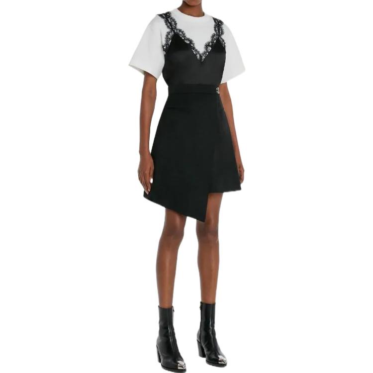 (Women) Alexander McQueen FW22  Layered Lace Trim Colorblock T-Shirt White 707096-QLAB7-0909 圖 5