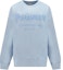 Buy (Women) Alexander McQueen FW22 Logo Print Crewneck Long Sleeve Sweatshirt Light Blue 659975-QZAHR-0429