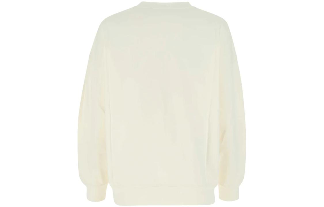 Lookbook (Women) Alexander McQueen FW22  Yellow Logo Print Crewneck Sweatshirt. 659975-QZAHR-0954