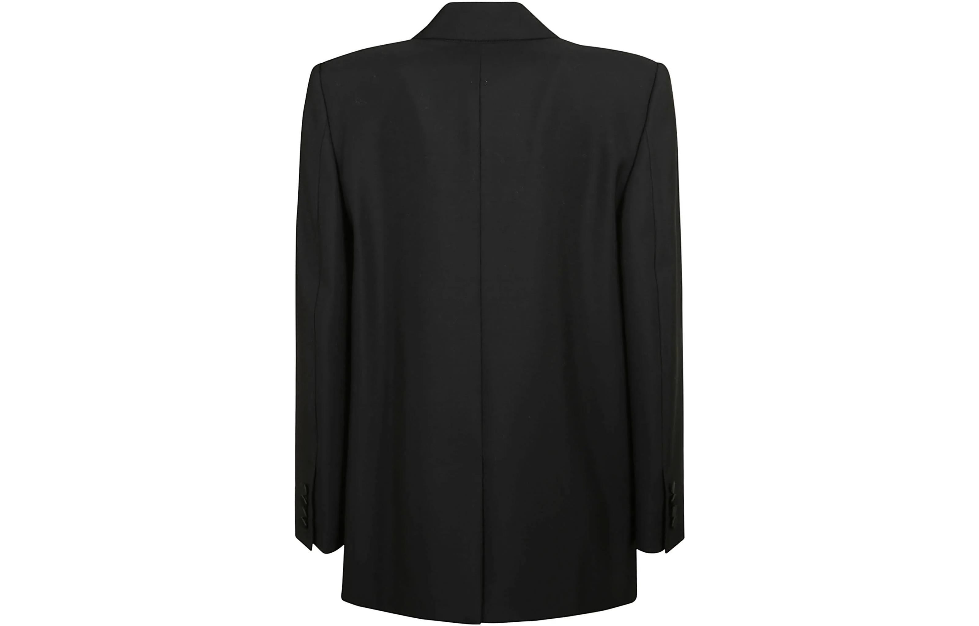 Lookbook (Women) Alexander McQueen FW22 Double-Breasted Asymmetric Hem Blazer Jacket Women. 708963-QJACX-1000