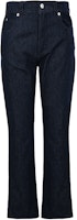 (Women) Alexander McQueen FW22 Solid Color Loose Straight Jeans Women 687245-QMABO-4116 (Women) Alexander McQueen FW22 Solid Color Loose Straight Jeans Women 687245-QMABO-4116