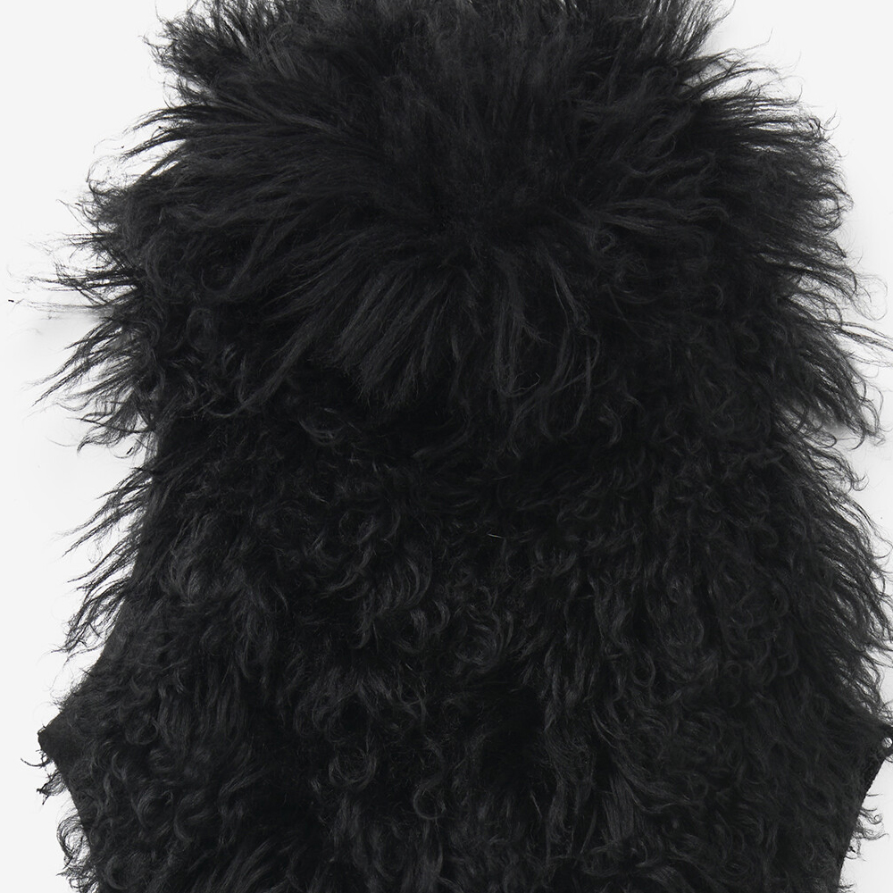 Details for (W) Alexander McQueen FW24 黑色無袖拉鍊針織上衣 810780-Q5AON-1000