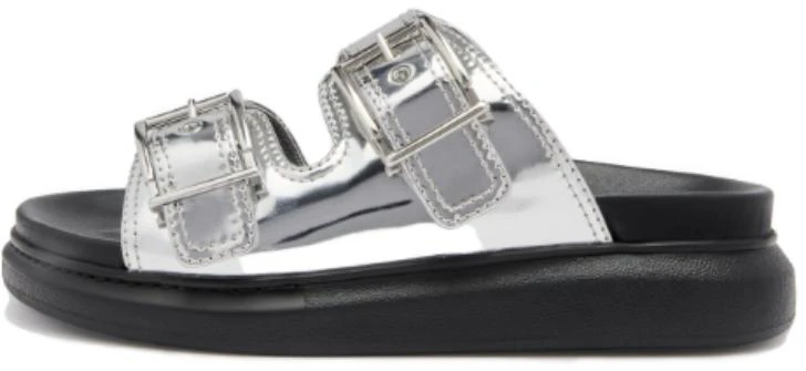 women-alexander-mc-queen-gabine-buckled-leather-slides-silver-black-783254-w4-wg-18100