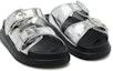 Lookbook (W) Alexander McQueen Gabine Selipar Kulit Bertali 'Perak Hitam' 783254W4WG18100