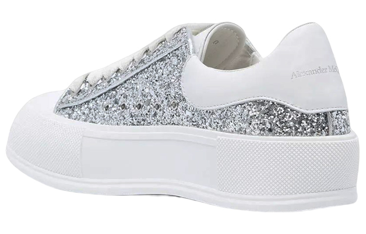 Shop (W) Alexander McQueen Glitter Deck Plimsoll 'Perak' 676687W4JF68240