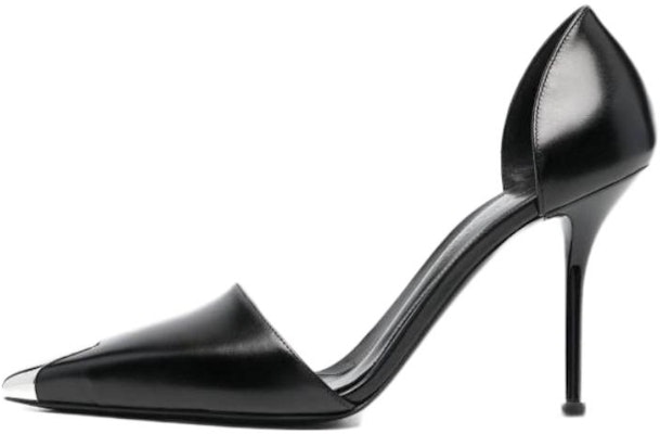 (W) Alexander McQueen Harness Punk Heels 'Hitam Perak' 718874WHSWD1081 Buy (W) Alexander McQueen Harness Punk Heels 'Hitam Perak' 718874WHSWD1081