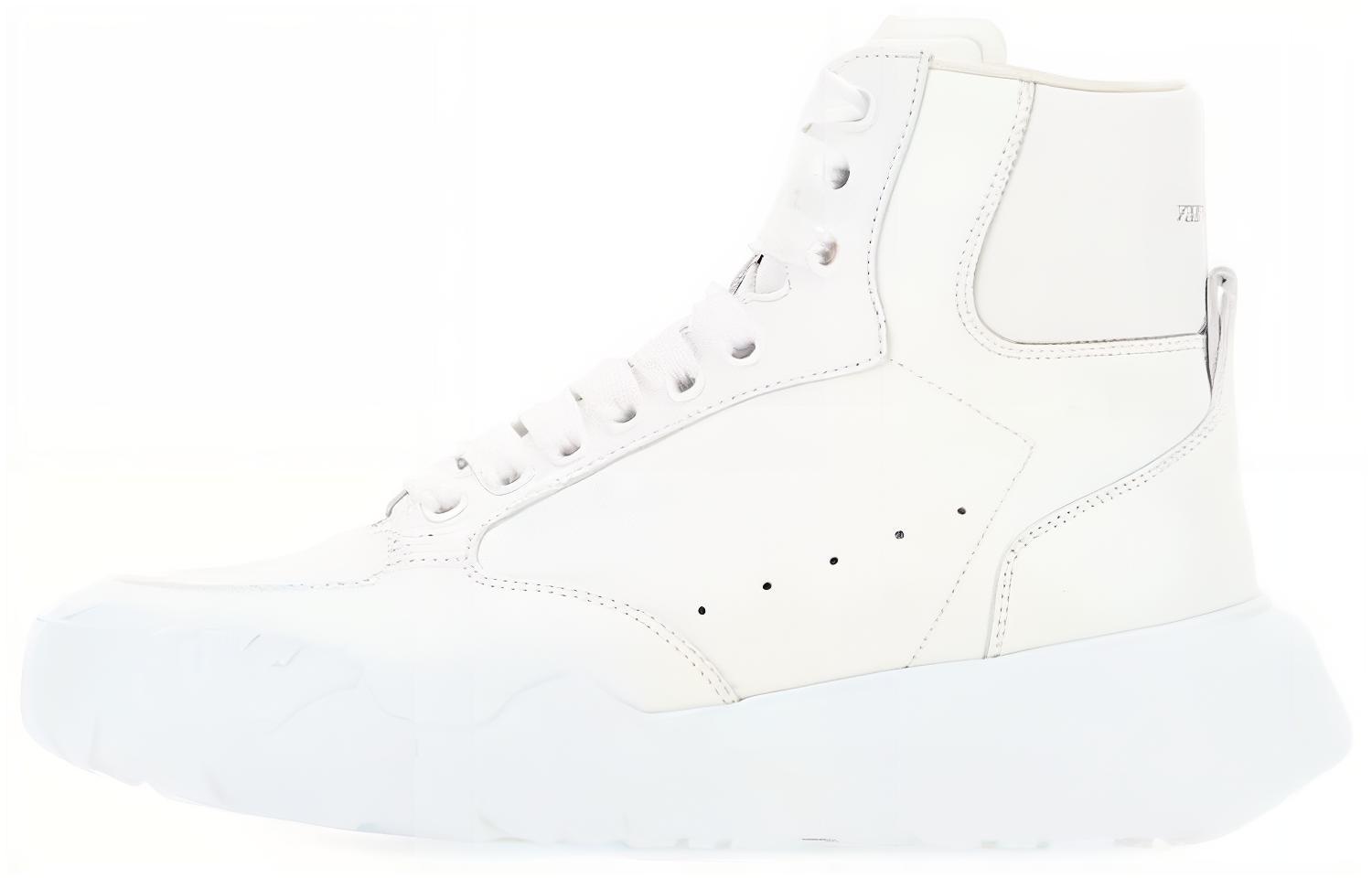 (Women) Alexander McQueen High-Top Leather Sneaker 'White' 666380WIA9I9065