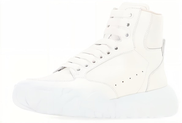 (Women) Alexander McQueen High-Top Leather Sneaker 'White' 666380WIA9I9065 Lookbook (Women) Alexander McQueen High-Top Leather Sneaker 'White' 666380WIA9I9065