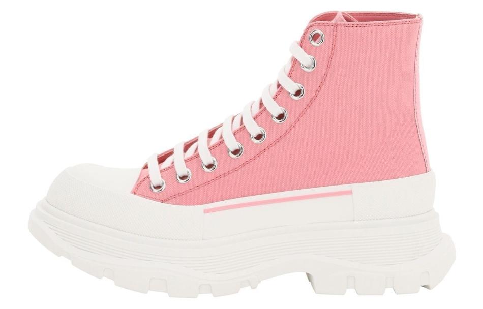 (Women) Alexander McQueen High-Top Martin Boots 'Pink British Style' 611706W4MV25490