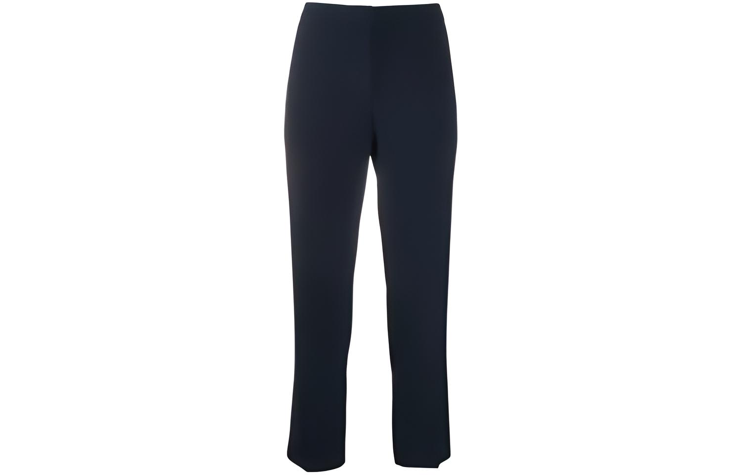 (Women) Alexander McQueen High-Waisted Ankle Pants Black 584873QEAAA-1000