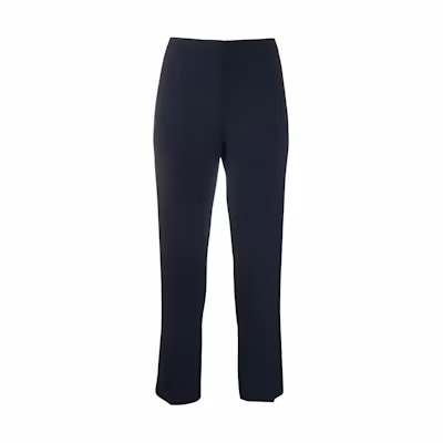 (Women) Alexander McQueen High-Waisted Ankle Pants Black 584873QEAAA-1000