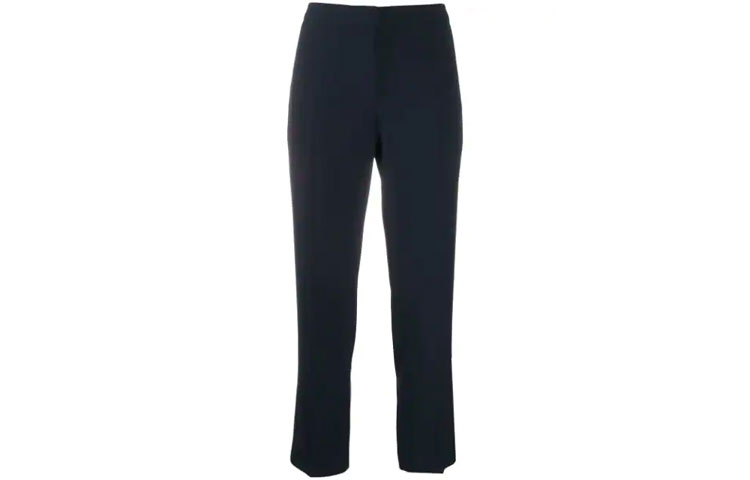 Order (W) Pantalones Tobilleros de Cintura Alta Alexander McQueen Negro 584873QEAAA-1000