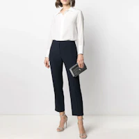 Lookbook (W) 亞歷山大·麥昆 高腰9分長褲 黑色 584873QEAAA-1000