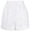 Buy (Women) Alexander McQueen High-Waisted Lace Shorts White 620241-QEABP-9000