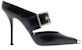(W) Alexander McQueen Tumit Tinggi 'Kulit Hitam Patent' 709992WHSWD1081