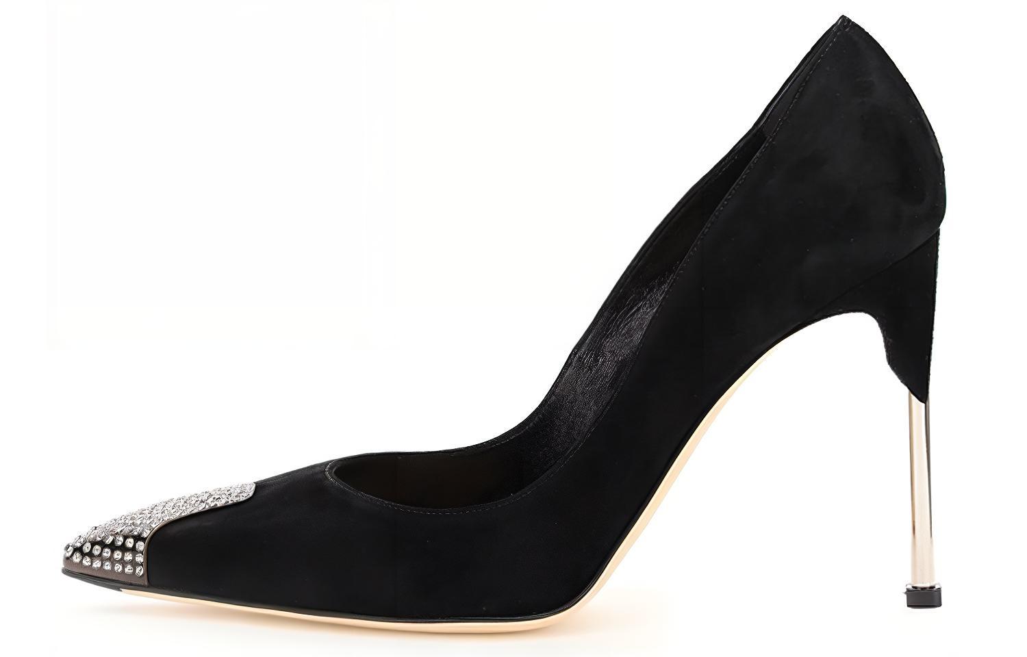 (Women) Alexander McQueen High Heel 'Crystal Black' 633501WHQVA1081