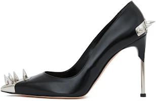 (Women) Alexander McQueen High Heel 'Glossy Calfskin Black' 586439WHV7B1081 (Women) Alexander McQueen High Heel 'Glossy Calfskin Black' 586439WHV7B1081