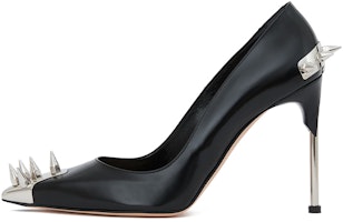 (Women) Alexander McQueen High Heel 'Glossy Calfskin Black' 586439WHV7B1081 (Women) Alexander McQueen High Heel 'Glossy Calfskin Black' 586439WHV7B1081