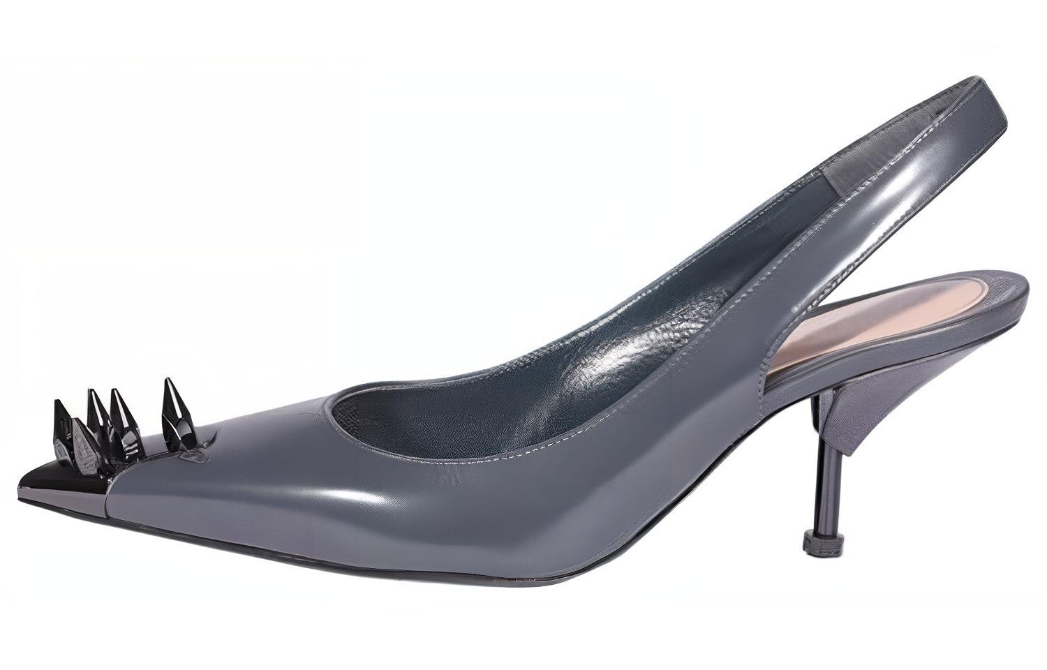 (Women) Alexander McQueen High Heel 'Punk Grey' 651709WHV7E1131