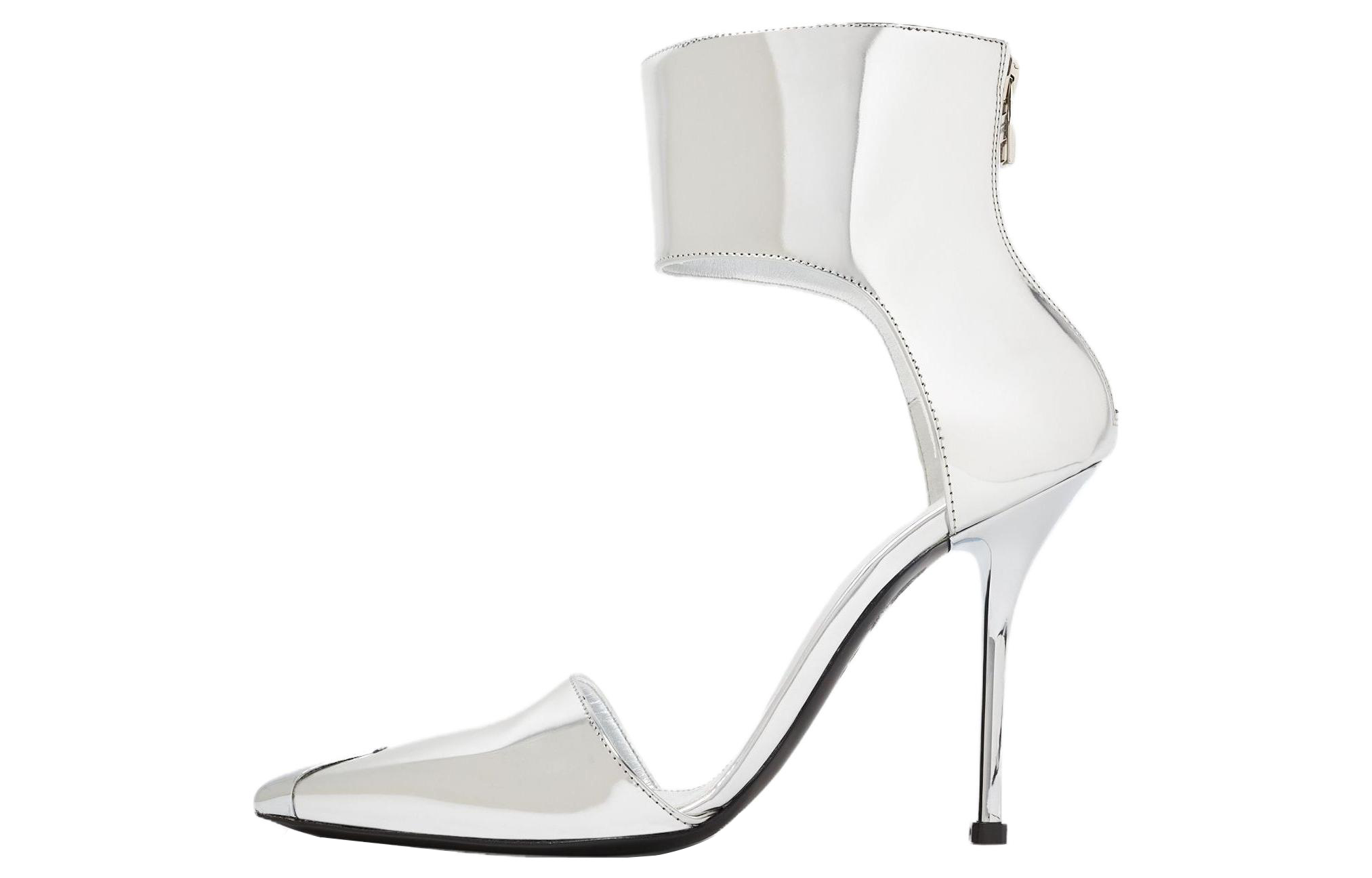 (Women) Alexander McQueen High Heel 'Silver Punk' 719489W4UQ18100