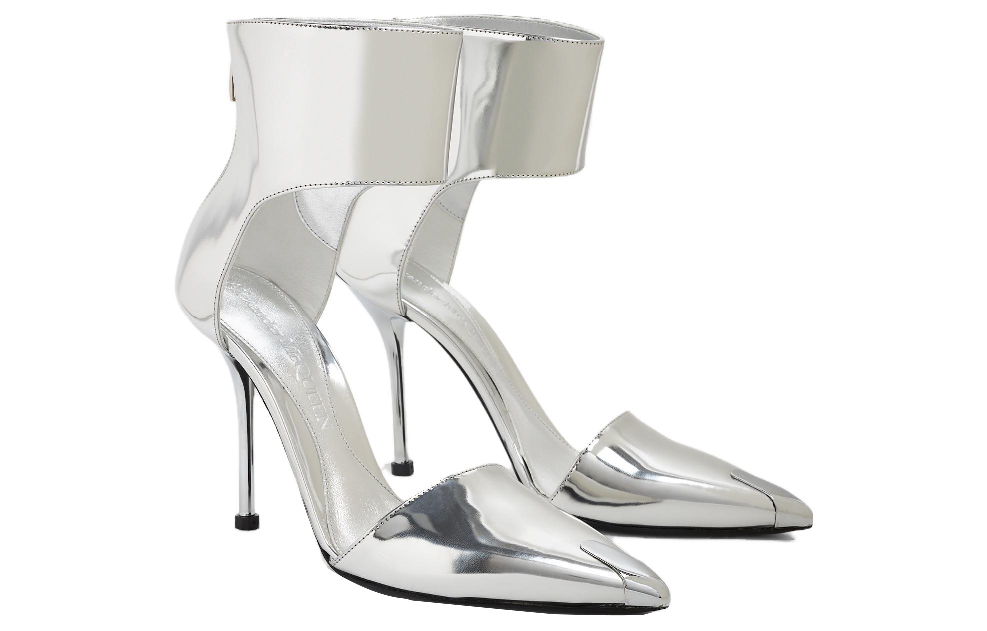 Lookbook (W) Alexander McQueen Tacón Alto 'Silver Punk' 719489W4UQ18100