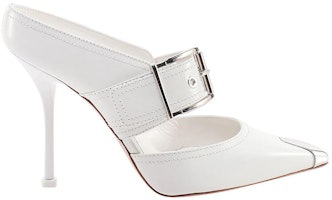 (W) 알렉산더 맥퀸 화이트 버클 힐 709992WHSWD9359 Order (W) 알렉산더 맥퀸 화이트 버클 힐 709992WHSWD9359