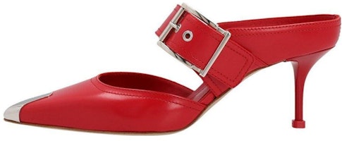(Women) Alexander McQueen High Heel Buckle Punk 'Red' 709993WHSWD6088 (Women) Alexander McQueen High Heel Buckle Punk 'Red' 709993WHSWD6088