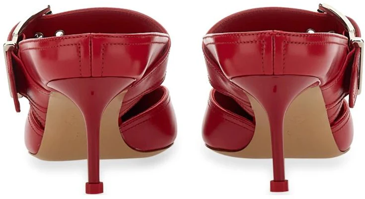 Alexander McQueen 亞歷山大·麥昆 釦扣龐克小牛皮時尚高跟鞋 女款 紅色 Purchase Alexander McQueen 亞歷山大·麥昆 釦扣龐克小牛皮時尚高跟鞋 女款 紅色