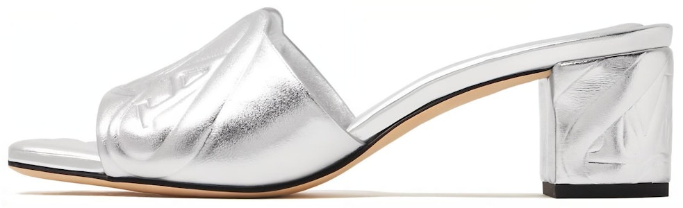 (W) 亚历山大·麦昆高跟露趾拖鞋“银色” 780713WIF138100 Buy (W) 亚历山大·麦昆高跟露趾拖鞋“银色” 780713WIF138100