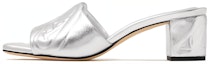 Buy (W) Alexander McQueen Tumit Tinggi Terbuka 'Silver' 780713WIF138100
