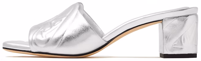 (Women) Alexander McQueen High Heel Open Toe Slide 'Silver' 780713WIF138100 (Women) Alexander McQueen High Heel Open Toe Slide 'Silver' 780713WIF138100
