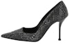 Buy (W) Alexander McQueen Kasut Tumit Tinggi 'Sleek Black' 9.5cm 766886W4X251069