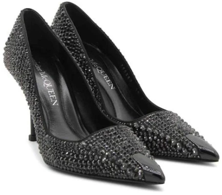 (W) Zapatos de Tacón Alto Alexander McQueen 'Sleek Black' 9.5cm 766886W4X251069 Shop (W) Zapatos de Tacón Alto Alexander McQueen 'Sleek Black' 9.5cm 766886W4X251069