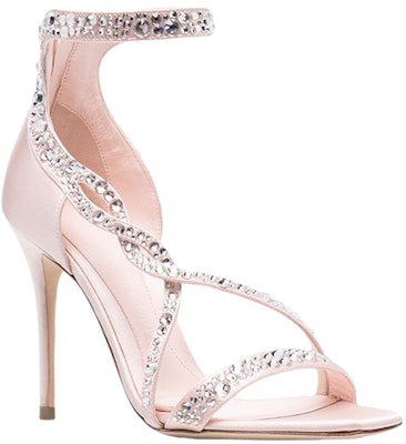 (Women) Alexander McQueen High Heel Slide 'Pink Jeweled' 688065W4SM36821 Order (Women) Alexander McQueen High Heel Slide 'Pink Jeweled' 688065W4SM36821