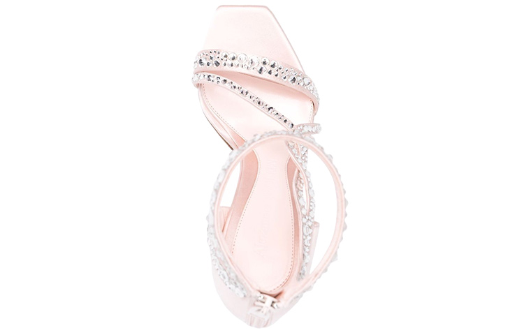Lookbook (W) Alexander McQueen Tacón Alto Slide 'Rosa con Joyas' 688065W4SM36821