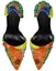 Purchase (W) Alexander McQueen Kasut High Heel Slip-On 'Kuning Biru Hijau' 718875WHW2G1049Orange