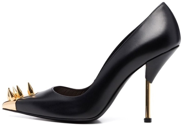 亞歷山大·麥昆 Alexander McQueen 女款黑色皮革套穿細跟高跟鞋 Buy 亞歷山大·麥昆 Alexander McQueen 女款黑色皮革套穿細跟高跟鞋